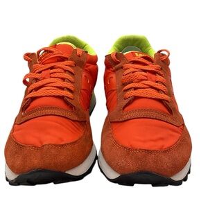 Saucony Orange Retro Sneakers with Classic Design Jass‎
